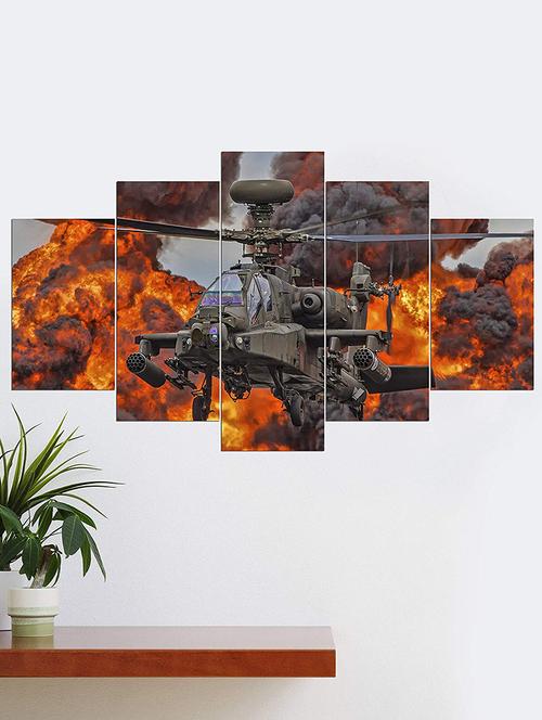 5 panel wall art wooden painting  - 16712272 -  Standard Image - 0