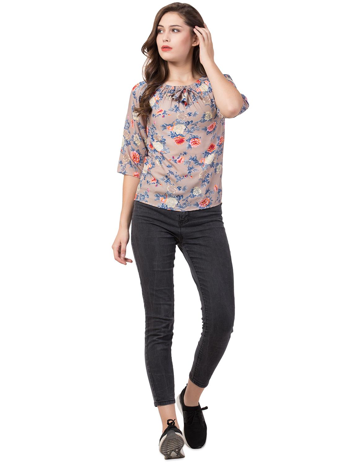 off shoulder floral top - 16712344 - Standard Image - 4
