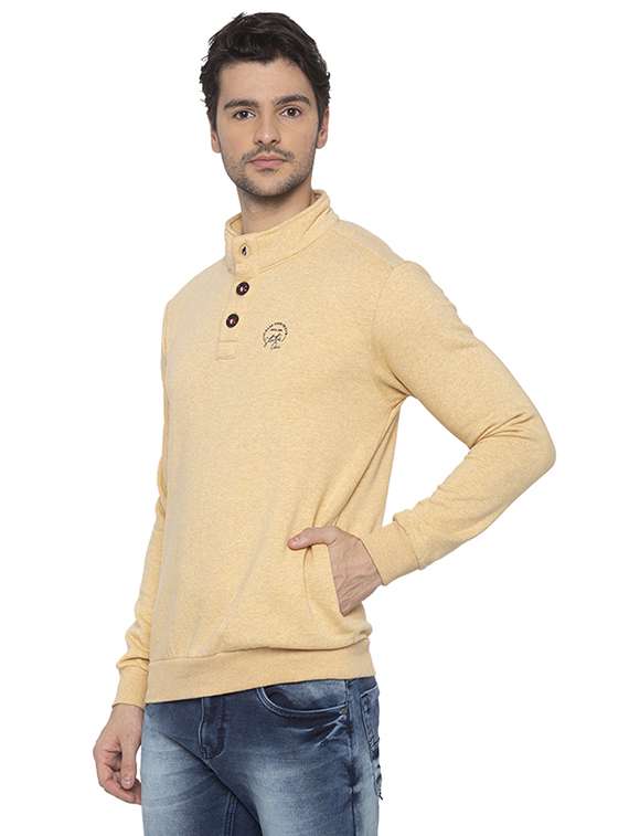 yellow solid sweatshirt - 16714010 - Standard Image - 1
