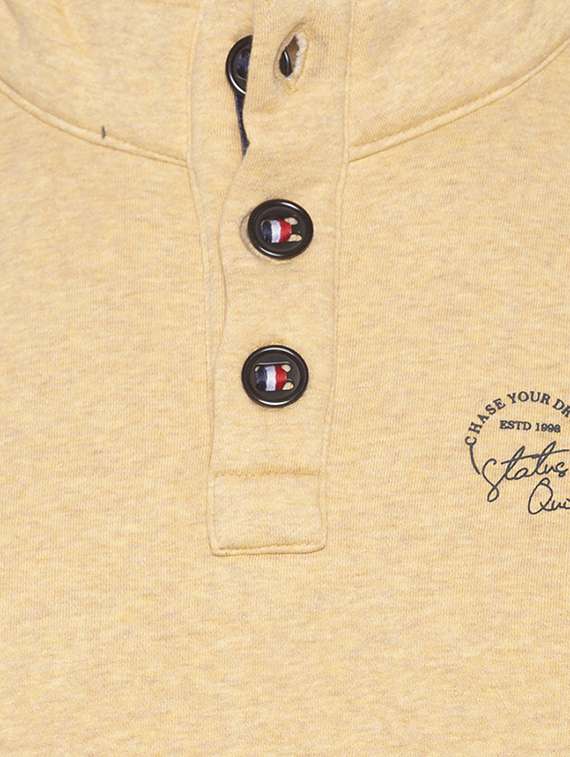 yellow solid sweatshirt - 16714010 - Standard Image - 4