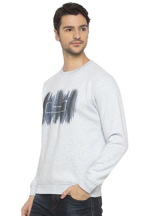 mens chest print sweatshirt - 16714017 - Standard Image - 1