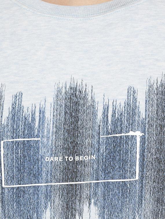 mens chest print sweatshirt - 16714017 - Standard Image - 4