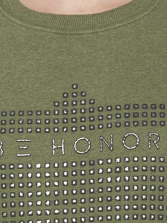 green chest print sweatshirt - 16714018 - Standard Image - 4