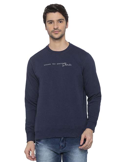 mens chest print sweatshirt - 16714031 - Standard Image - 0