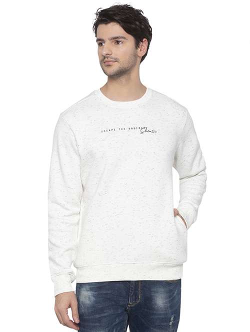 white chest printed sweatshirt - 16714037 - Standard Image - 0