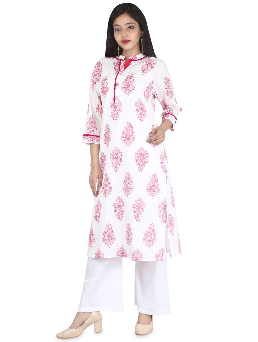 printed kurta palazzo set - 16716220 - Standard Image - 1