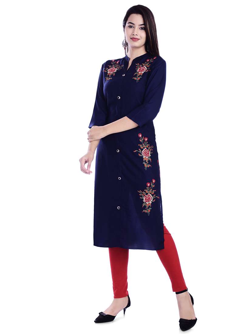 women's straight kurta - 16717048 -  Standard Image - 1