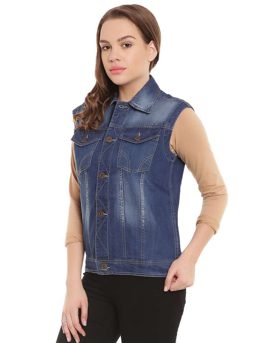 sleeveless denim jackets  - 16717167 -  Standard Image - 1