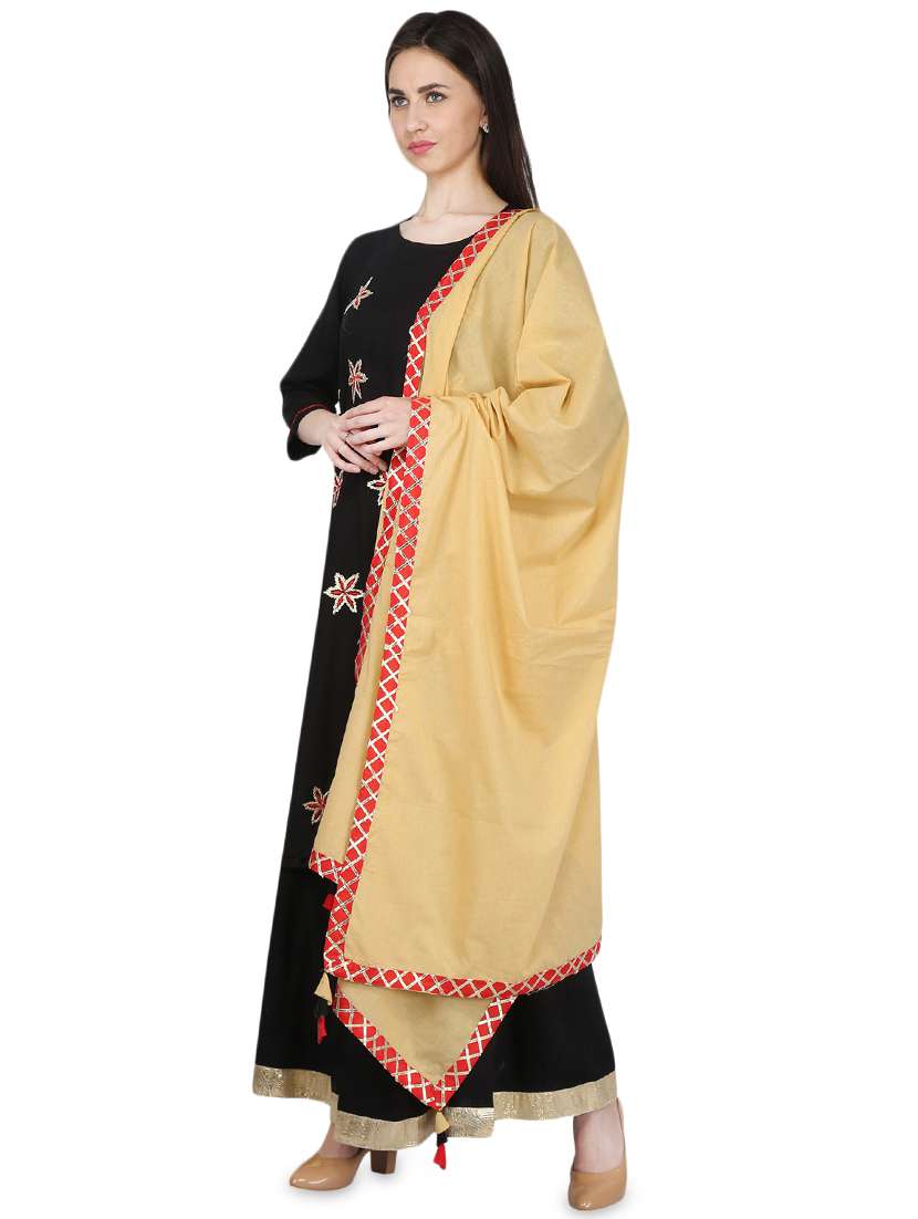 gota work kurta sharara set - 16717187 - Standard Image - 1