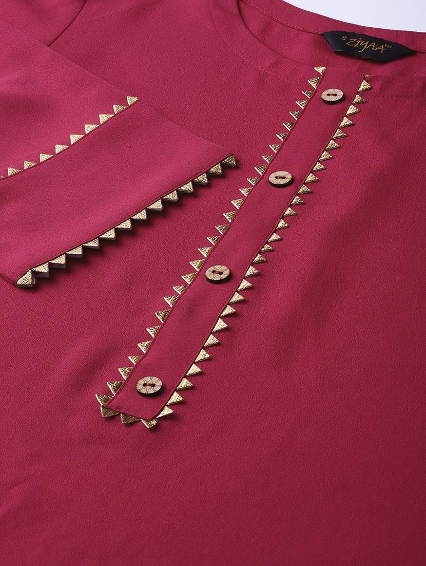 high low kurta palazzo set - 16720580 - Standard Image - 4