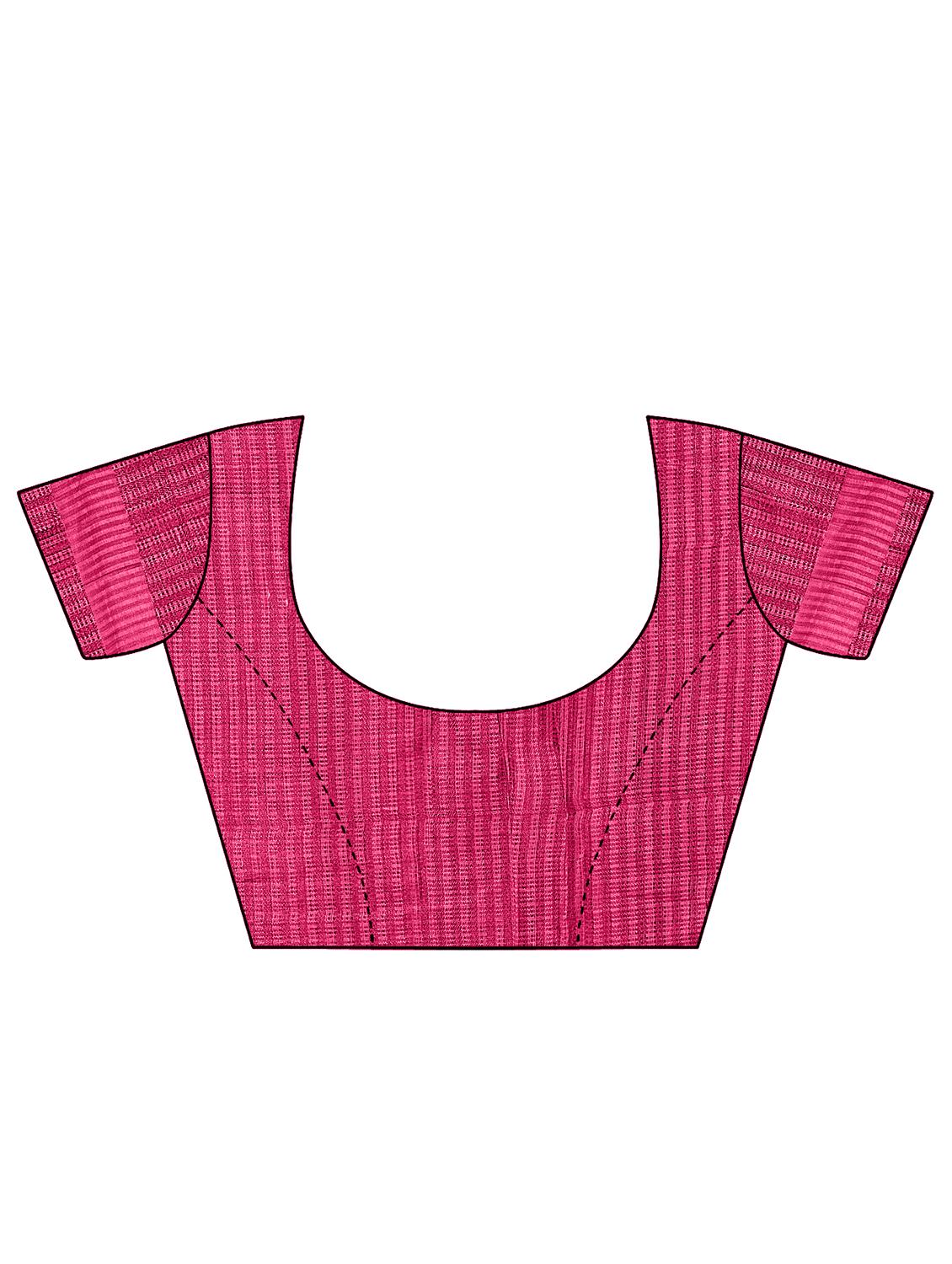 geometric printed bordered saree with blouse - 16720640 - Standard Image - 1