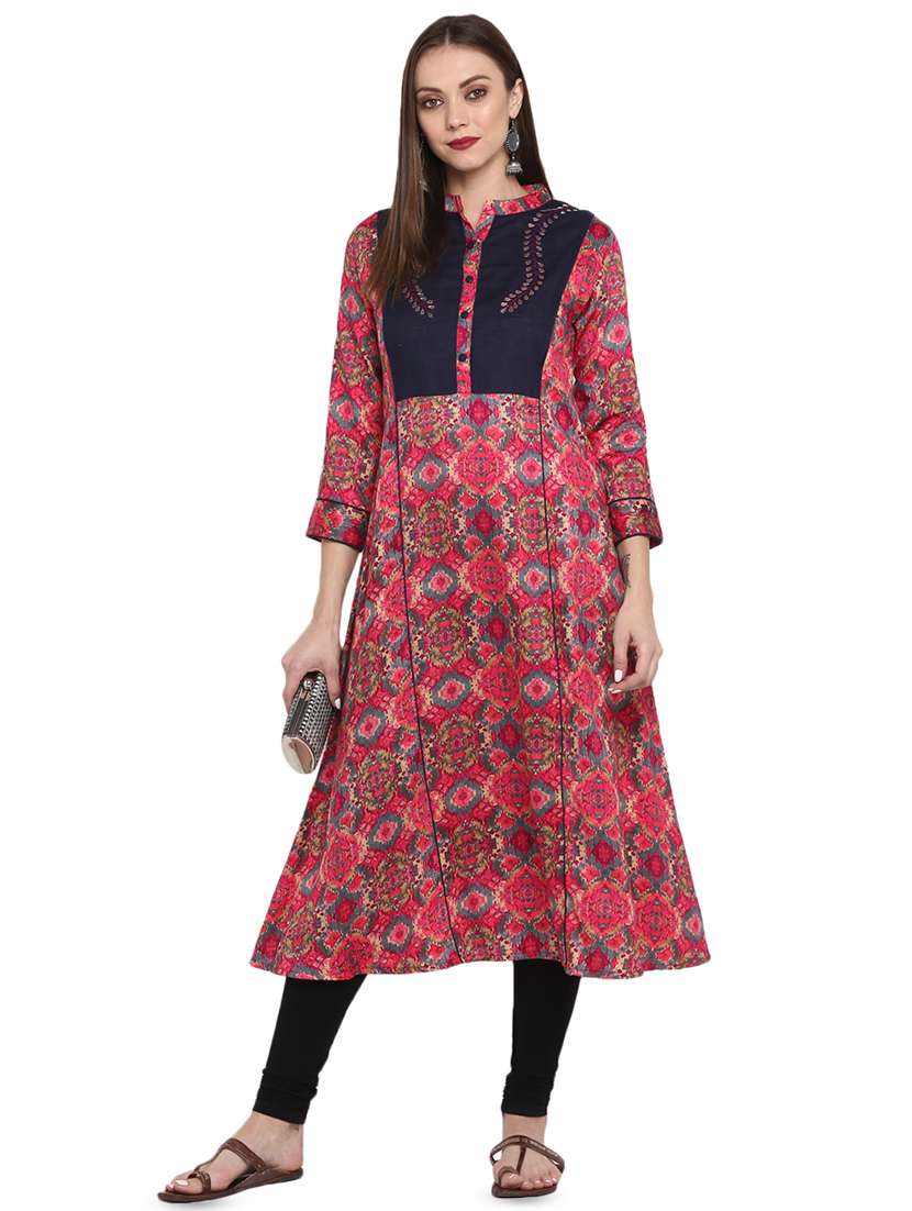 printed  a-line kurta