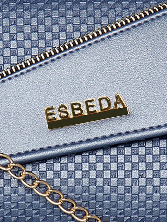 blue leatherette regular clutch - 16723655 - Standard Image - 4