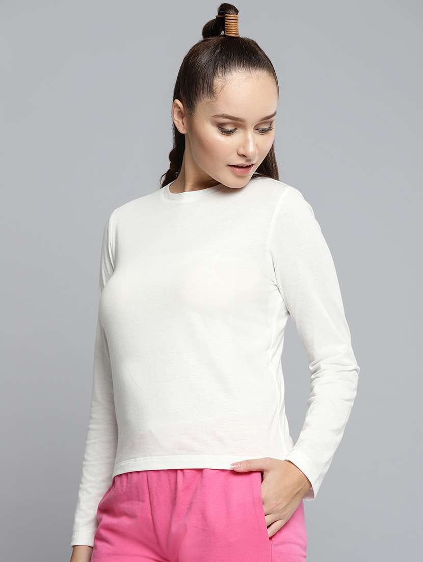 women's plain crew neck t-shirt - 16724843 -  Standard Image - 1