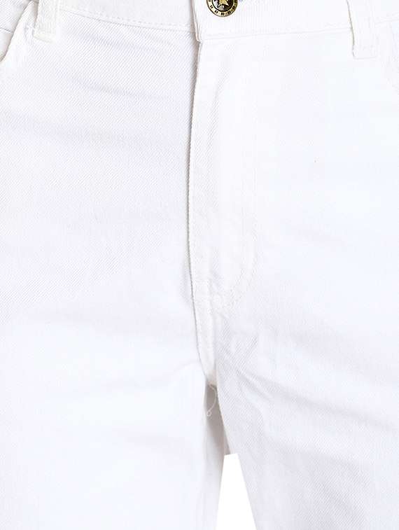 high rise solid jeans - 16725695 - Standard Image - 4