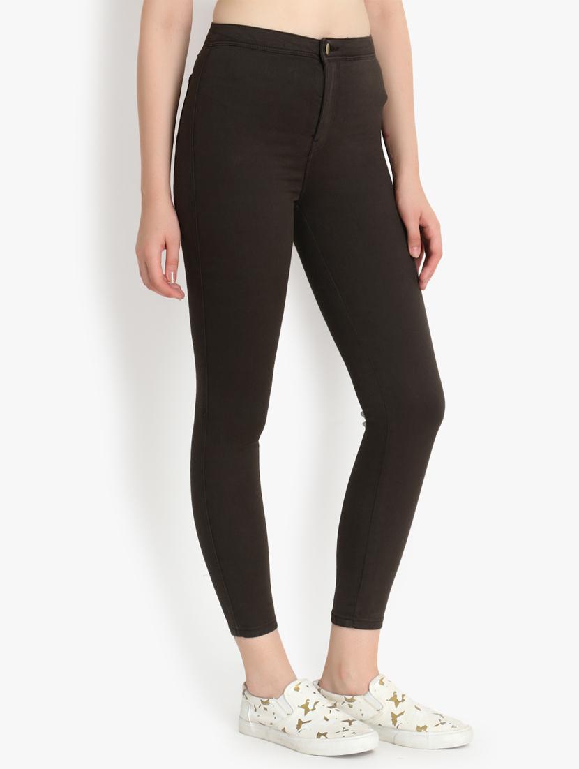 high rise solid jeans  - 16725707 -  Standard Image - 1