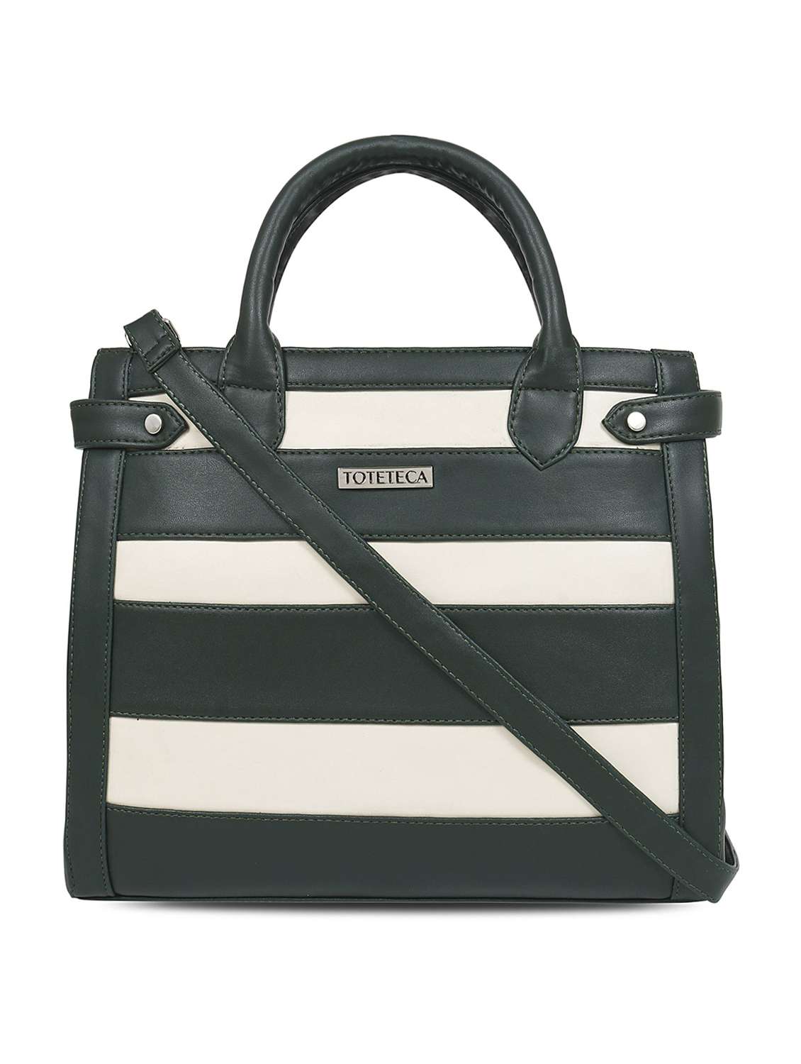 green leatherette (pu) handbag