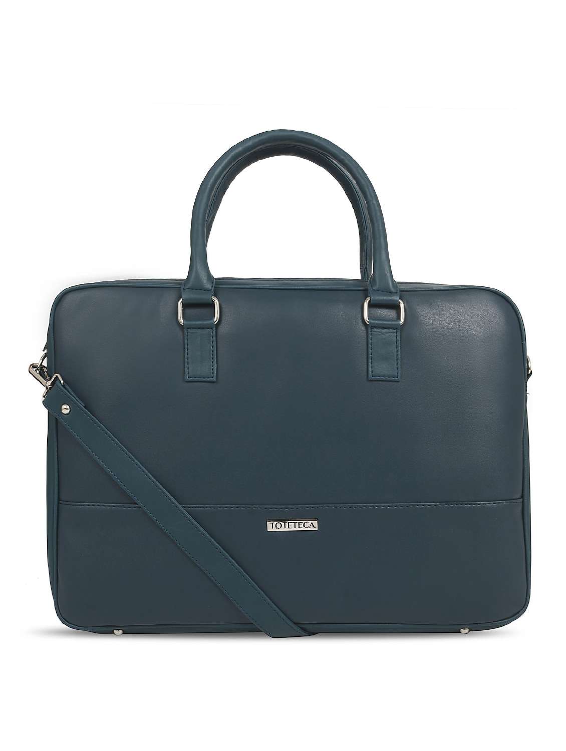 blue leatherette laptop laptop bag
