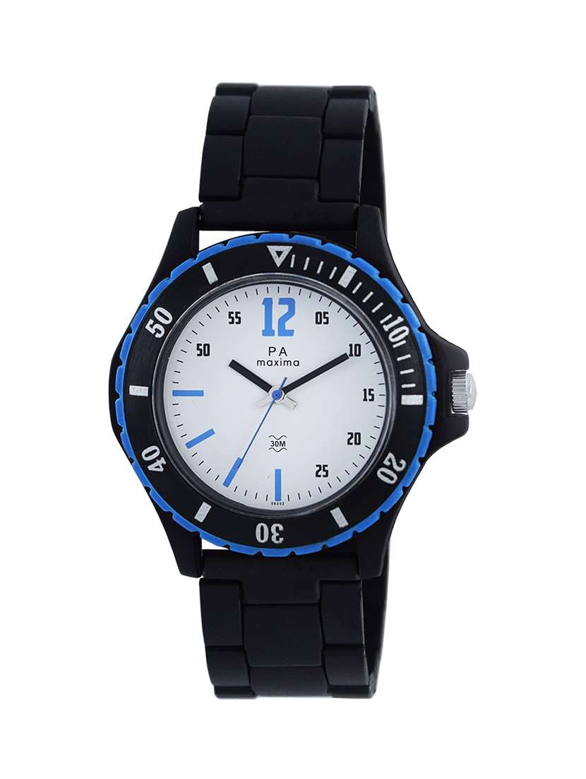 round dial analog watch- 56002ppgn