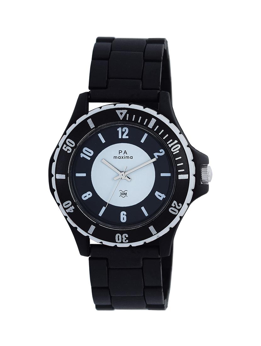 round dial analog watch- 56004ppgn