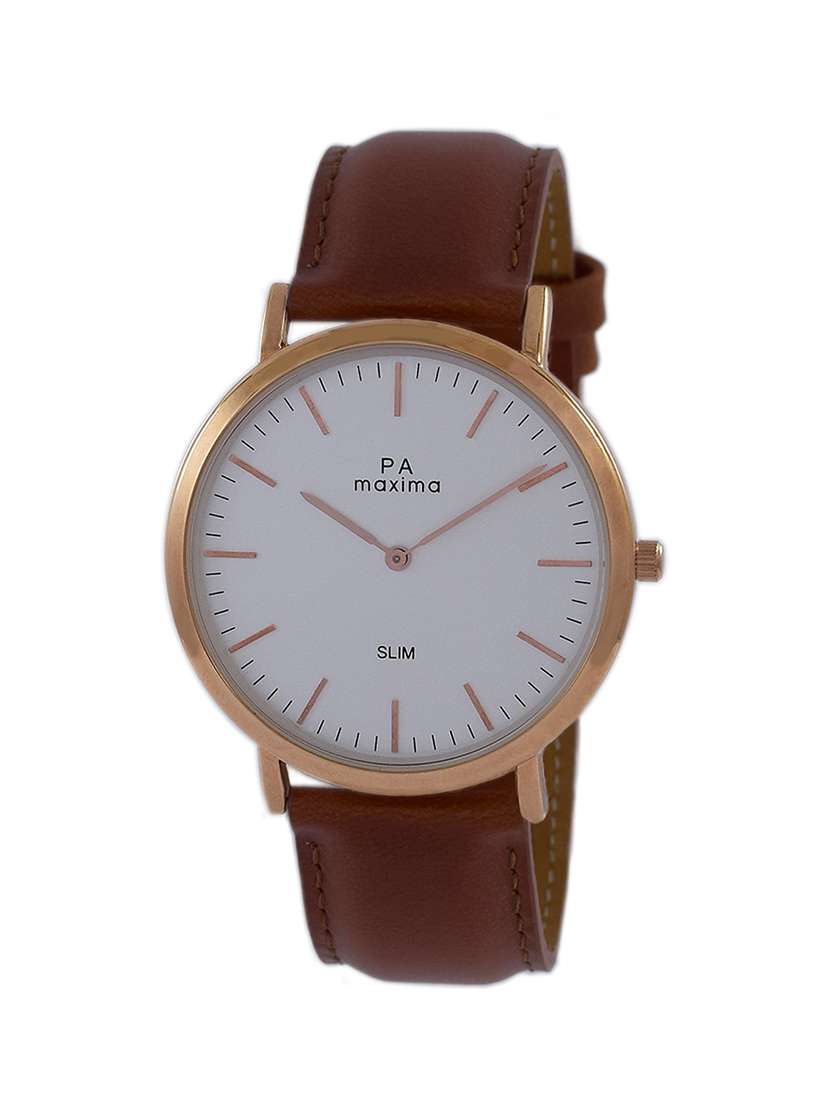 round dial analog watch- 46490lagr