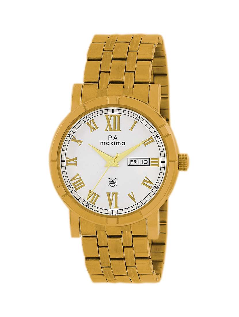 round dial analog watch- 49725cmgy