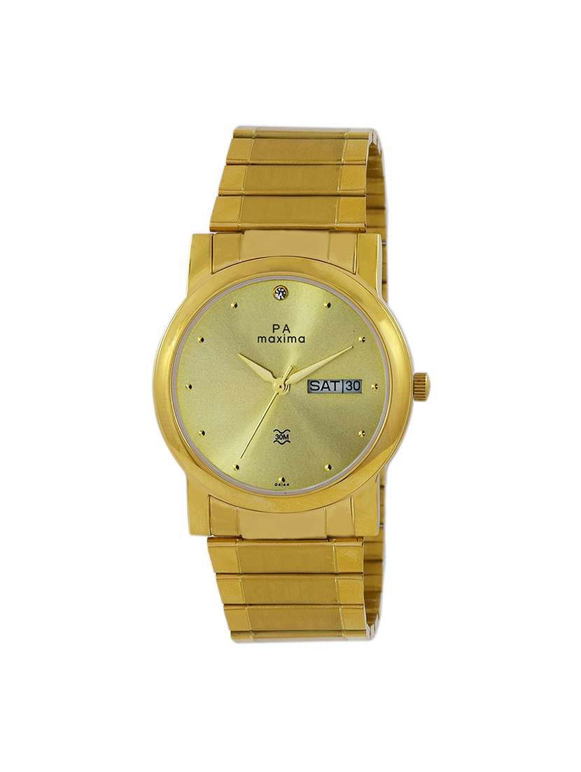 round dial analog watch- 25038cmgy