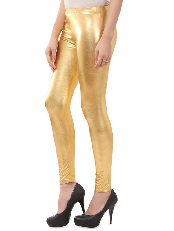 gold solid churidar - 16729828 - Standard Image - 1