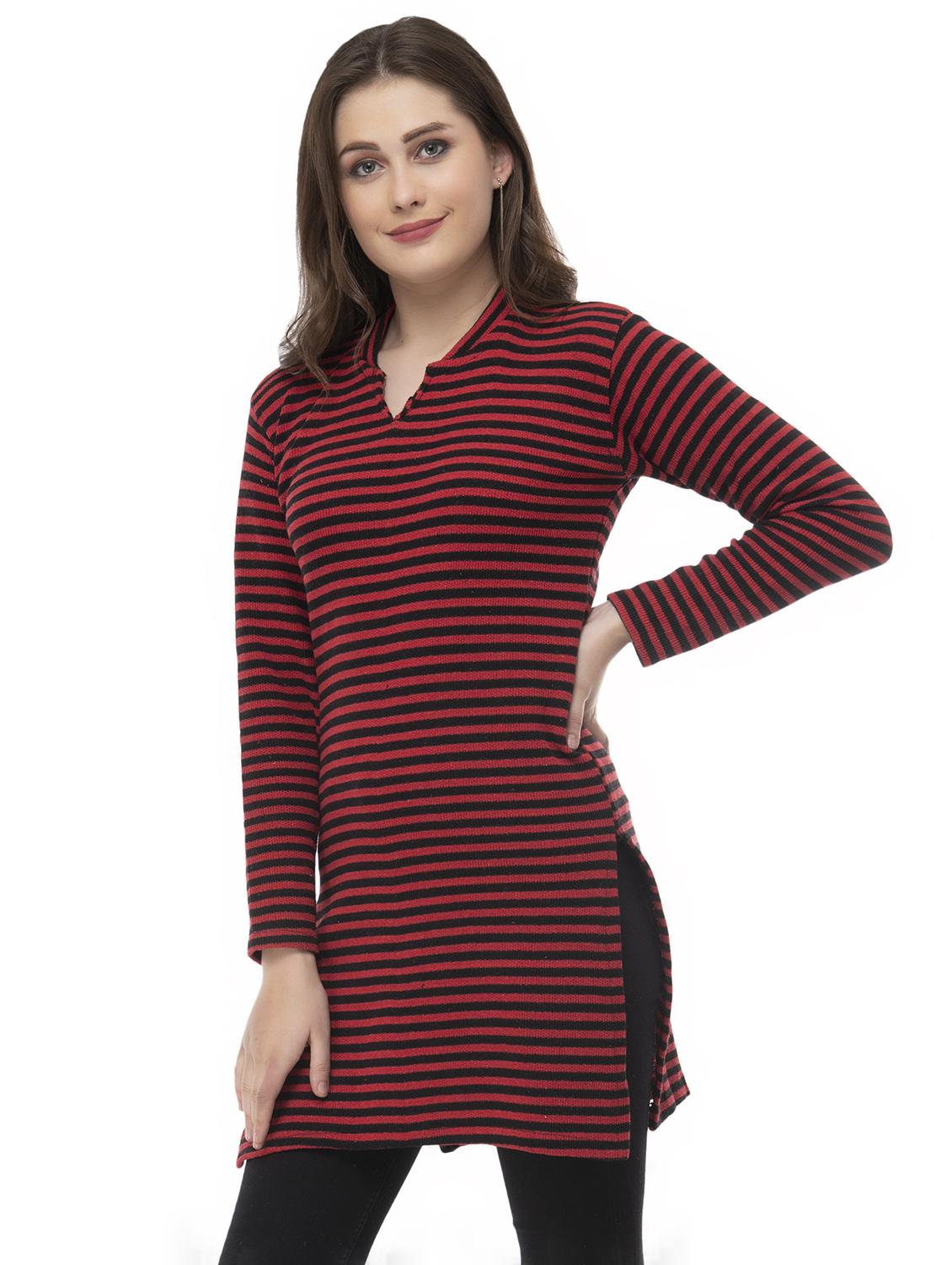 striped woolen kurti - 16729879 - Standard Image - 1