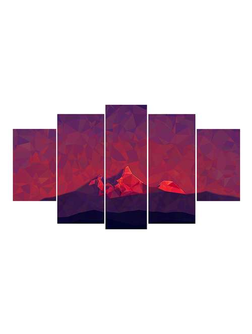 5 panel wall art wooden painting  - 16730126 -  Standard Image - 0