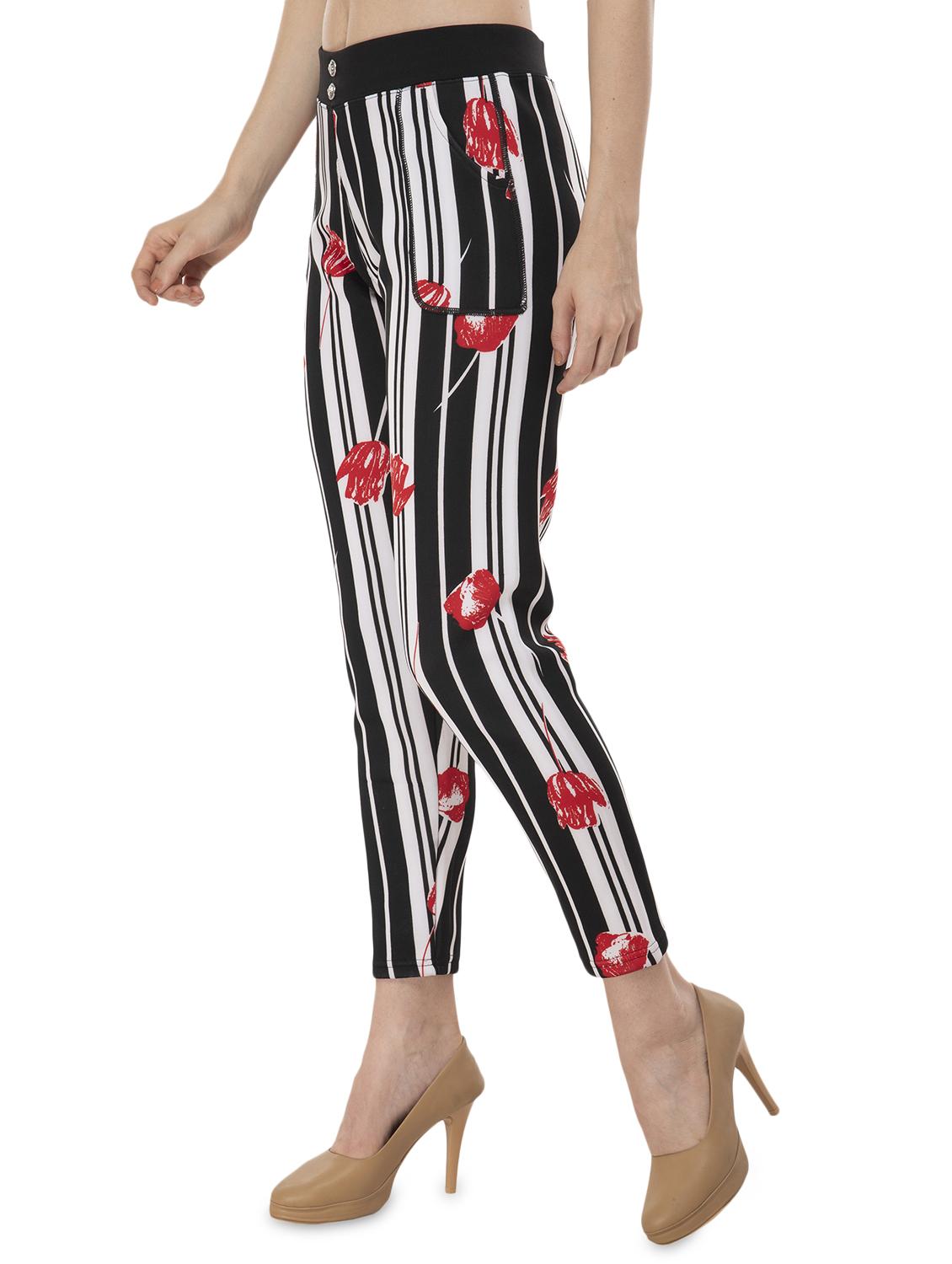 high rise striped trouser  - 16734092 -  Standard Image - 1