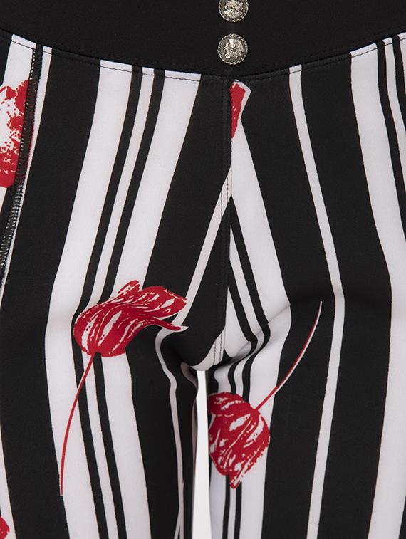 high rise striped trouser - 16734092 - Standard Image - 4