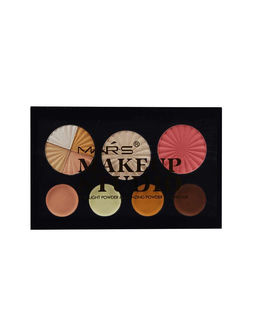 mars makeup studio highlight powder & bronzing powder & contour-91015-01