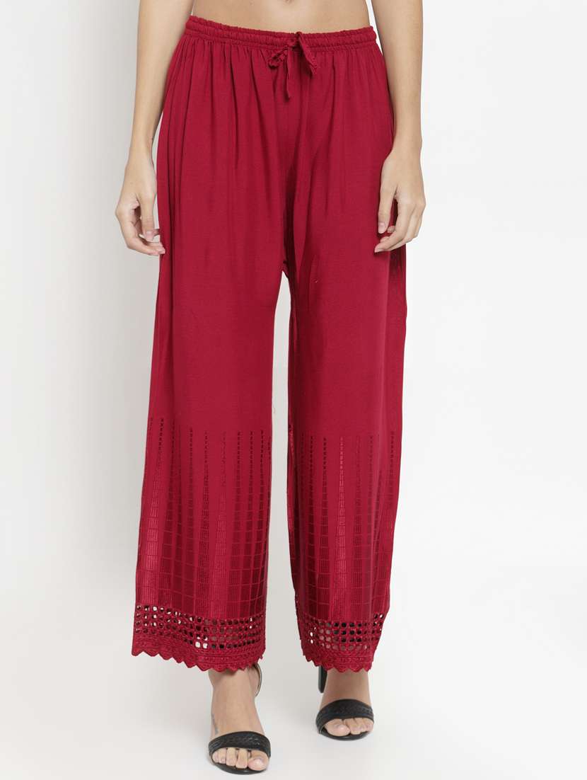 solid  straight palazzo