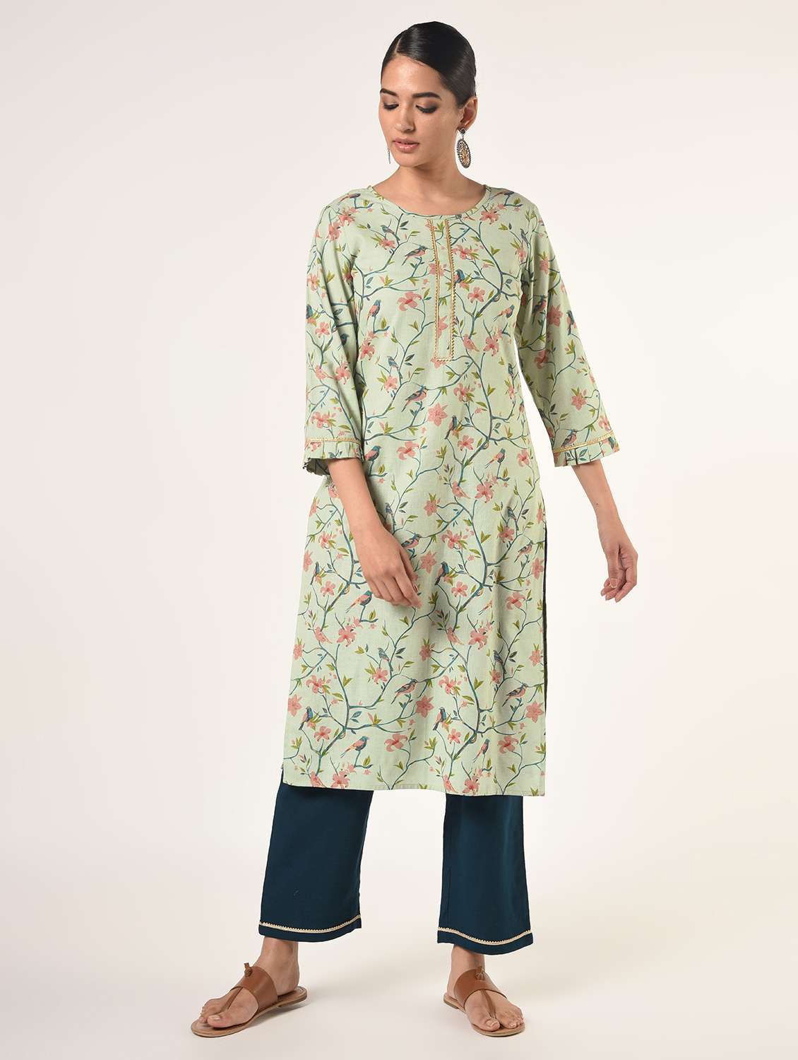 floral kurta pant set