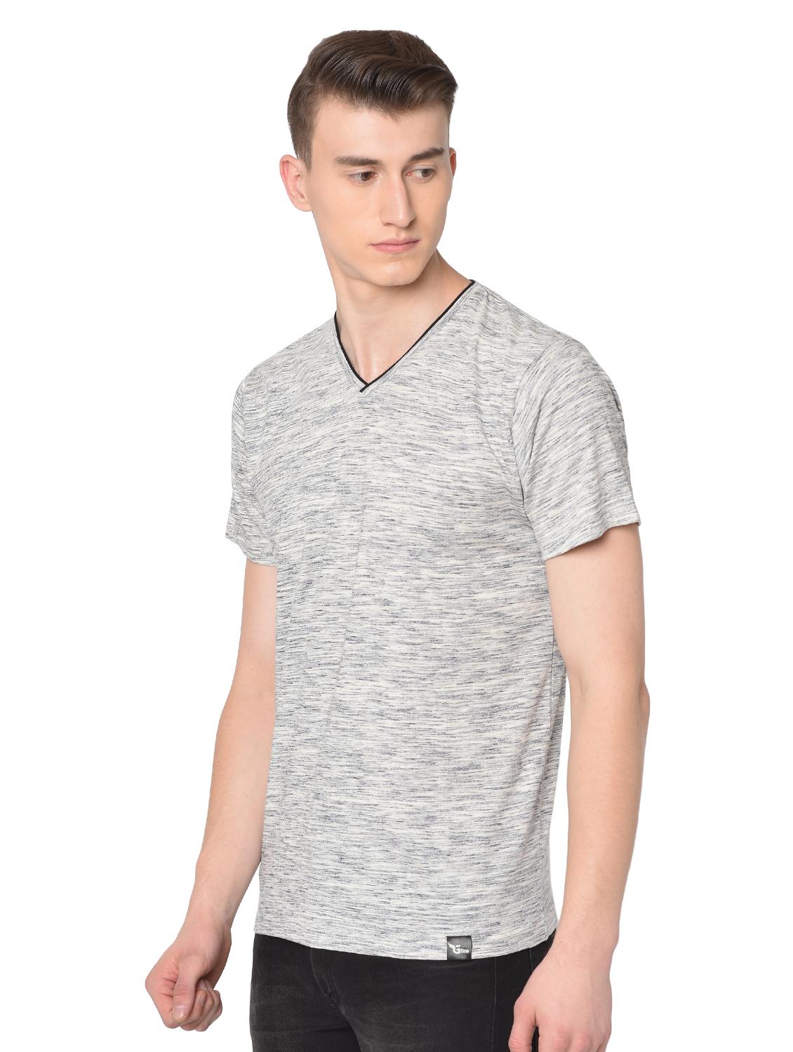grey self design t-shirt - 16738518 -  Standard Image - 1