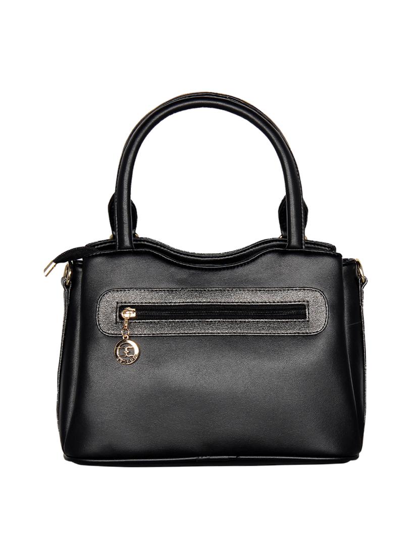 black leatherette regular handbag - 16738890 -  Standard Image - 1