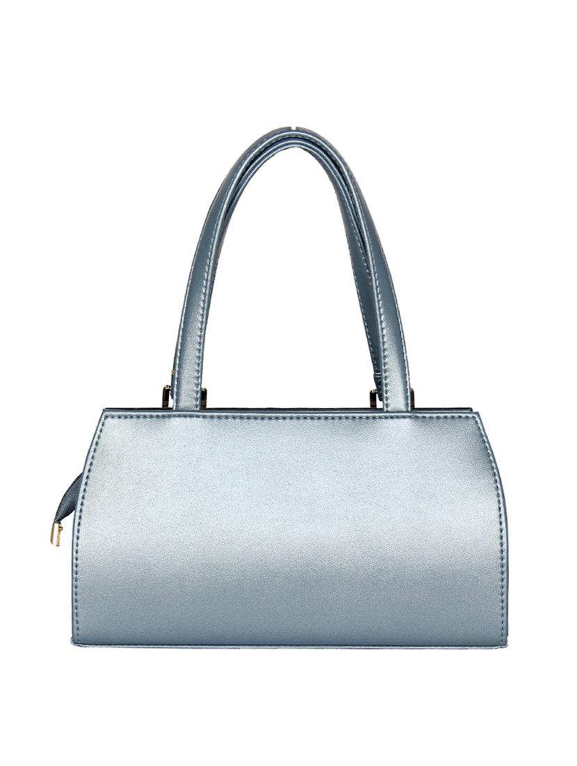 blue leatherette regular handbag - 16738902 -  Standard Image - 1