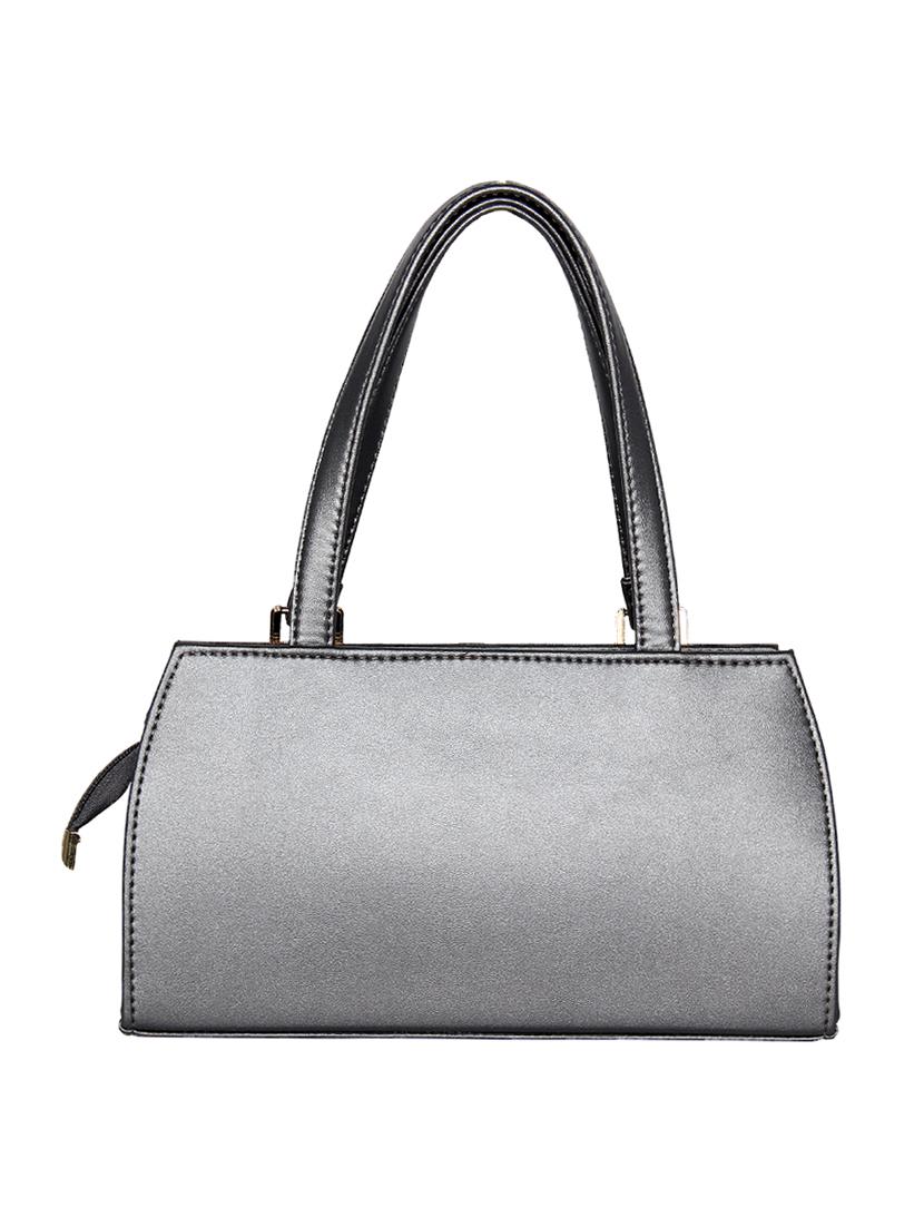 grey leatherette regular handbag - 16738903 - Standard Image - 1