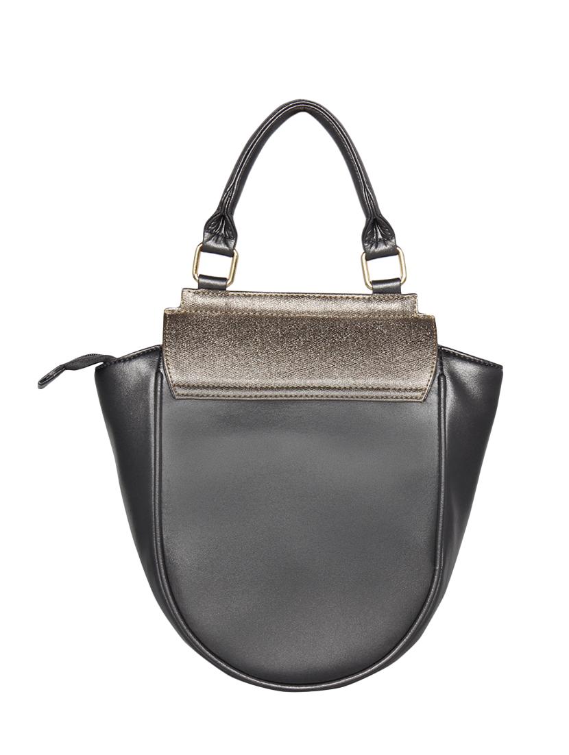 grey leatherette regular handbag - 16738904 - Standard Image - 1