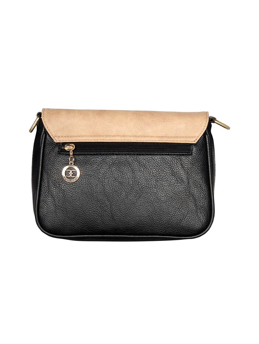 black leatherette (pu) sling bag - 16738974 - Standard Image - 1