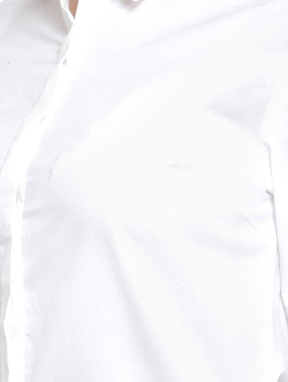 curved hem solid shirt - 16739114 - Standard Image - 4