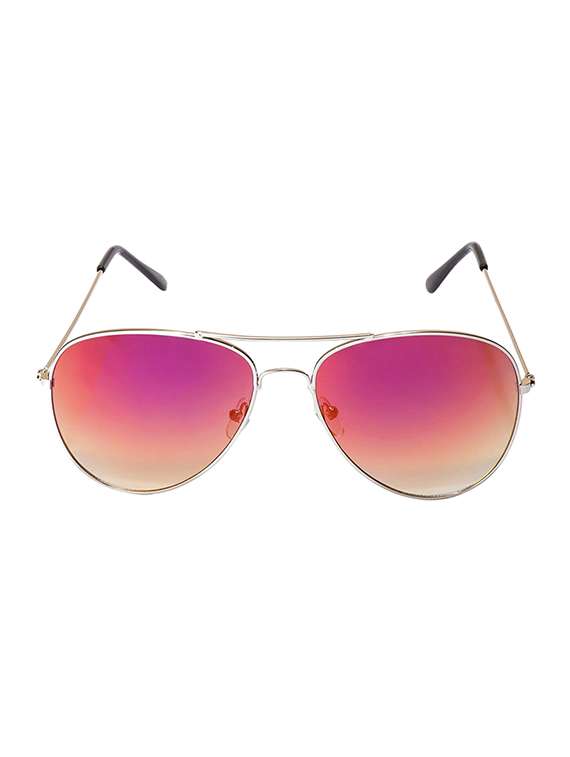 vespl uv protected silver & golden mercury aviator sunglass-v-1305