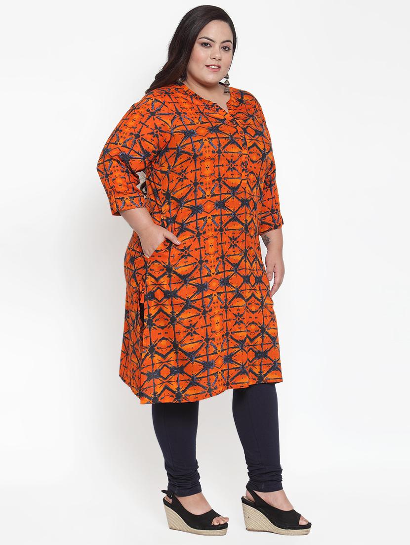 geometrical straight kurta - 16740901 - Standard Image - 1