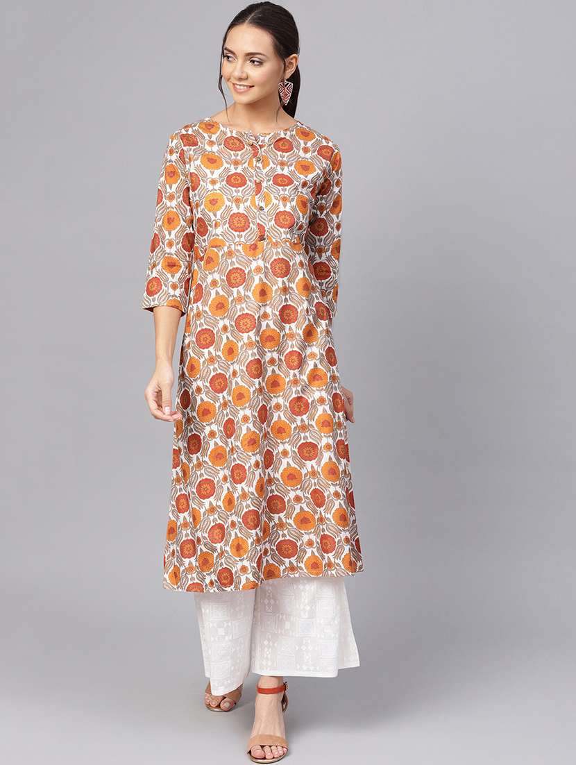printed kurta palazzo set