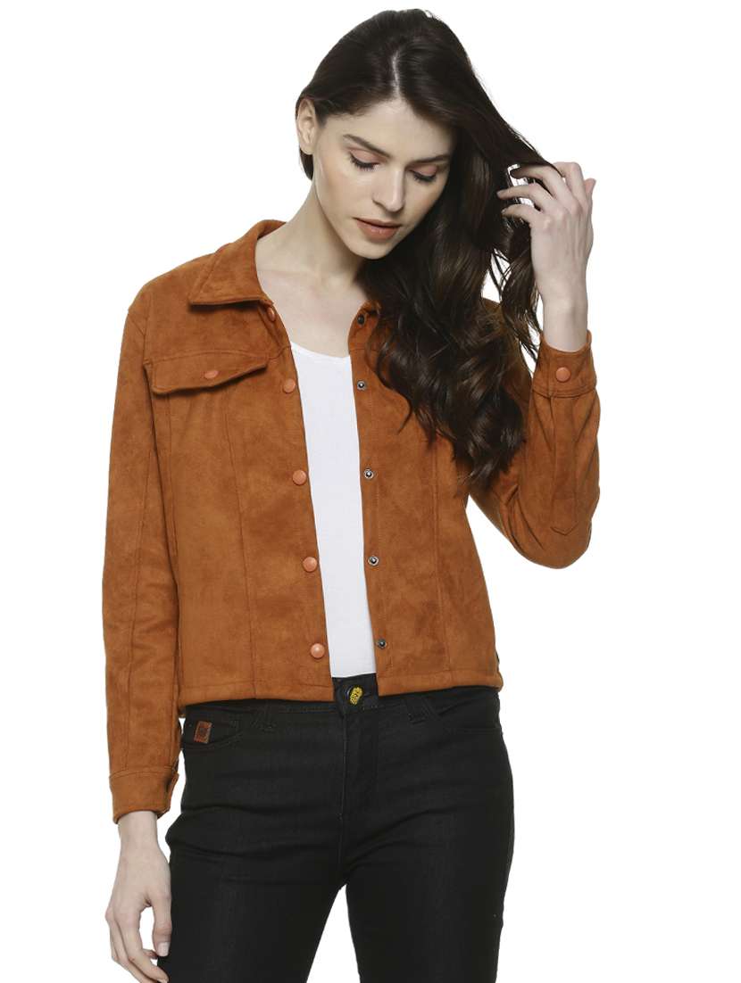 long sleeved pocket flap jacket