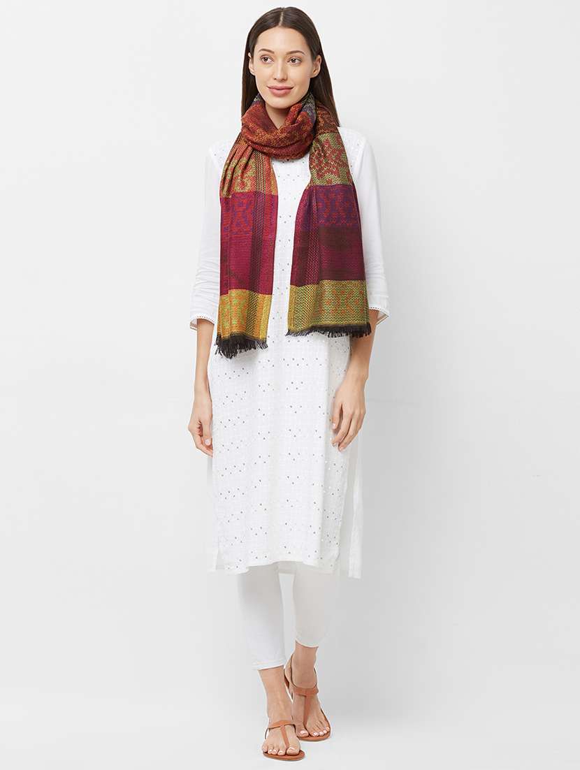 women's florals shawl - 16744193 - Standard Image - 4