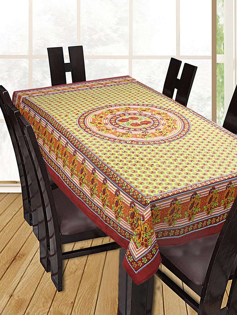   cotton printed table cover