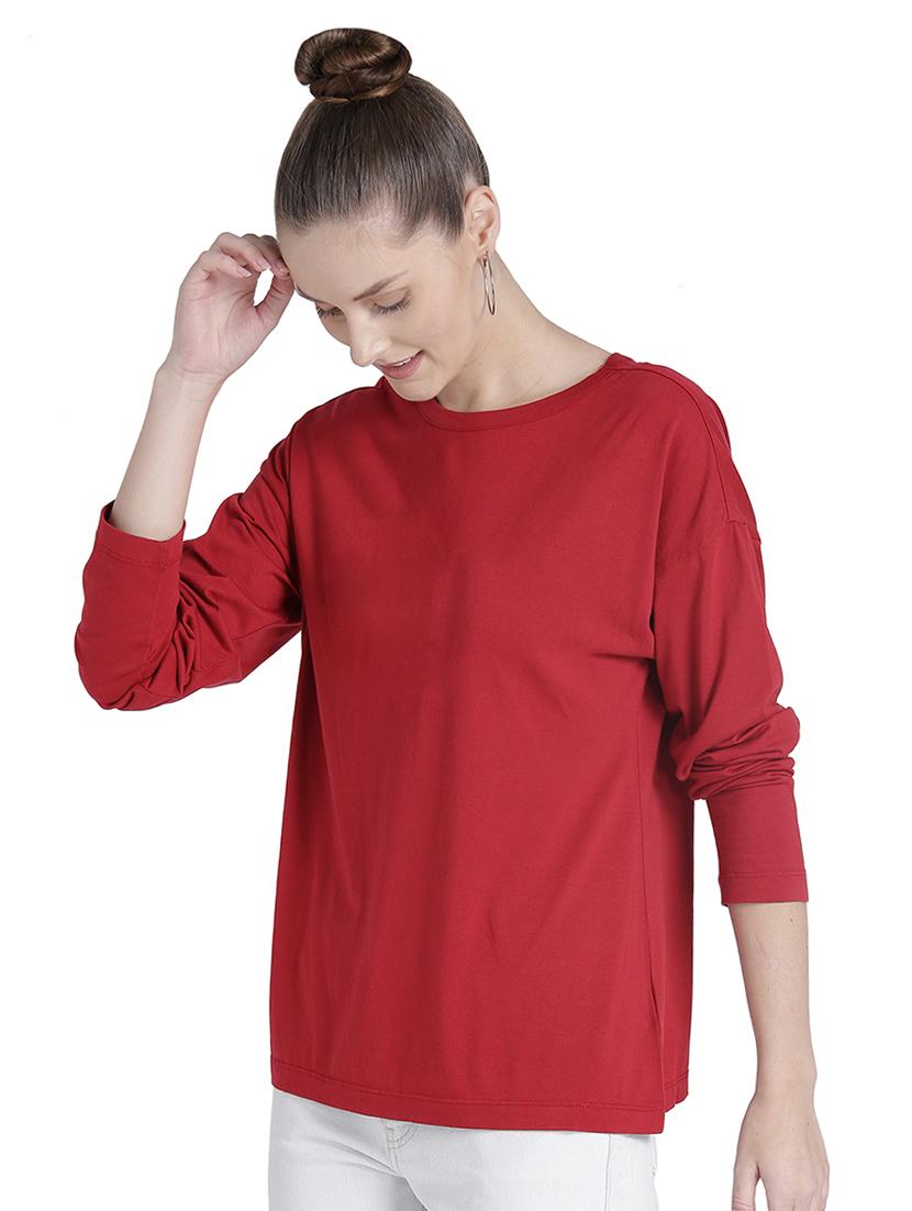 crew neck drop shoulder tee - 16745780 - Standard Image - 1