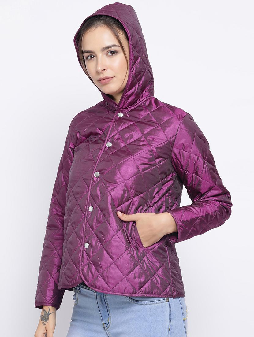 hooded neck quilted  jacket - 16750762 -  Standard Image - 1